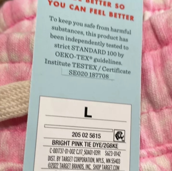 Girls Cat & Jack Pink Tie Dye Jogger Sweatpants - Picture 5 of 8